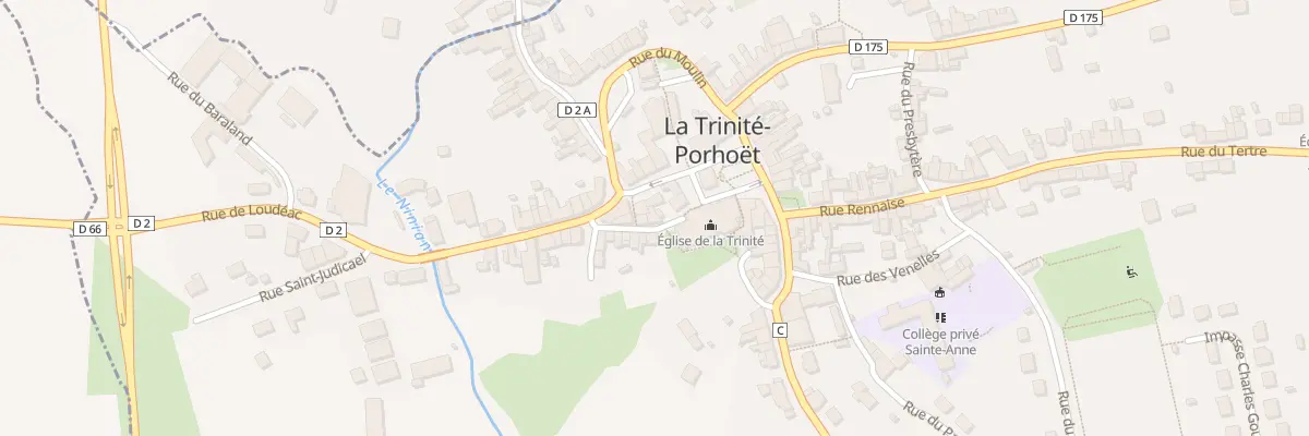 Plan du 1 Rue Billette à La Trinité-Porhoët