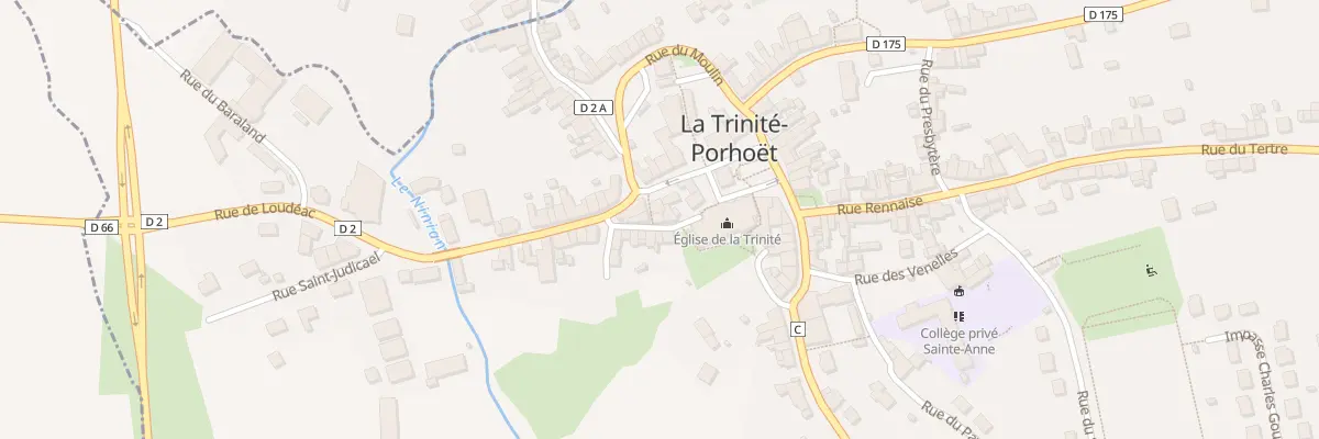 Plan du 3 Rue Billette à La Trinité-Porhoët