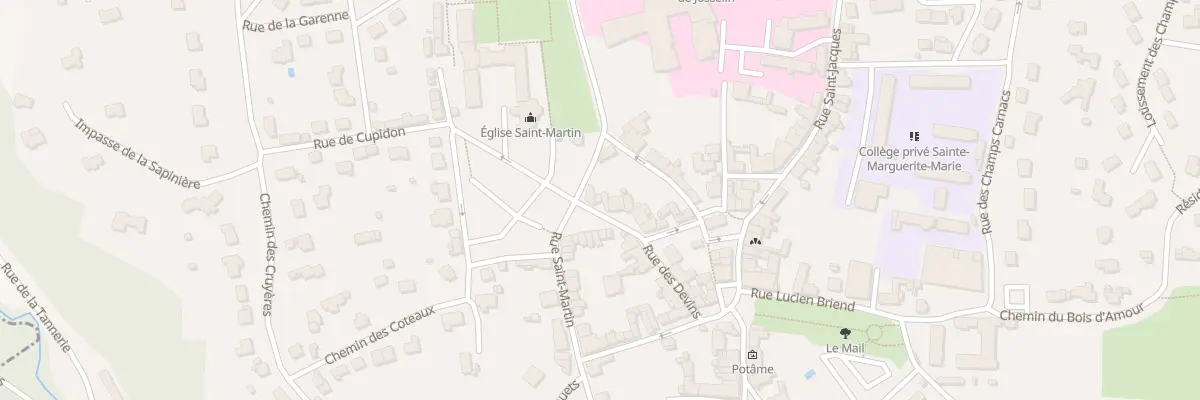 Plan du 15 Pl St Martin à Josselin