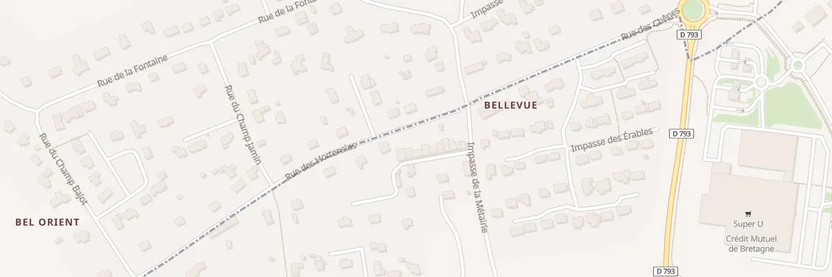 Plan du 9 Imp Pierre Geffray à Josselin