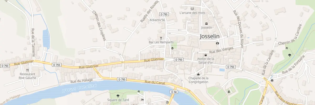 Plan du 2 Rue Glatinier à Josselin