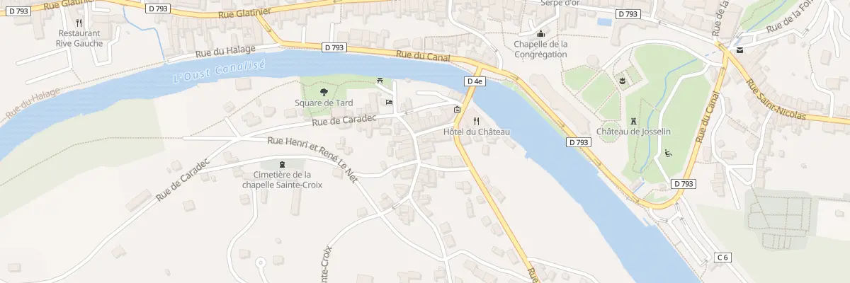 Plan du 3 Rue Ste Croix à Josselin