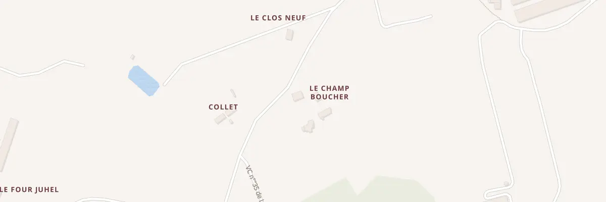 Plan du 1 Le Champ Bouché à Landéhen