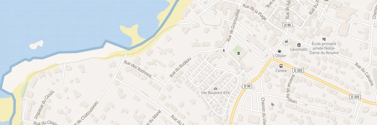 Plan du 5 Rue du Budeau à Piriac-sur-Mer