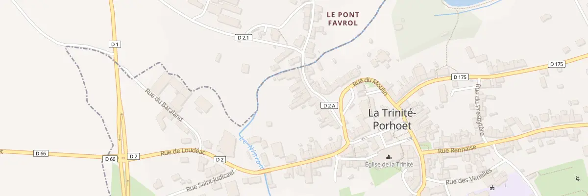 Plan du 22 Rue Buand à La Trinité-Porhoët