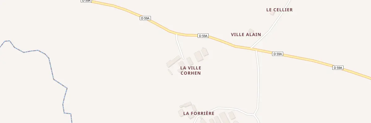 Plan du 5113A La Ville Corhen à Andel