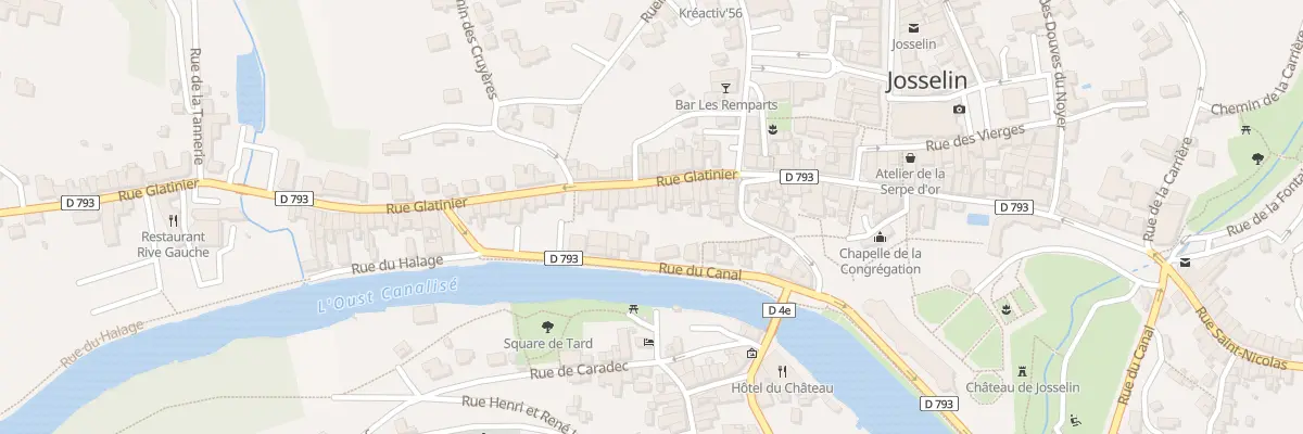 Plan du 19 Rue Glatinier à Josselin