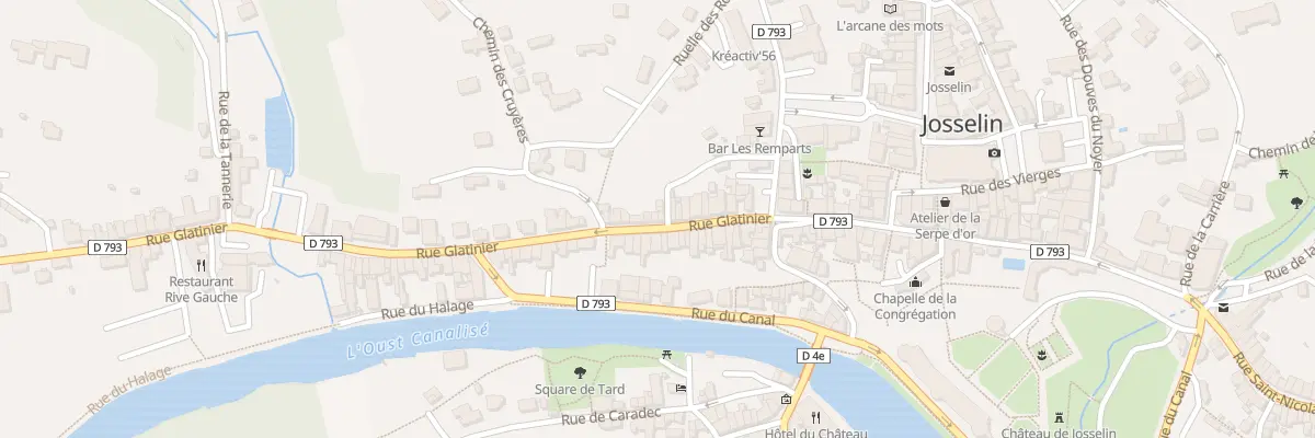 Plan du 18 Rue Glatinier à Josselin