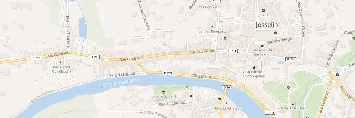 Plan du 29 Rue Glatinier à Josselin