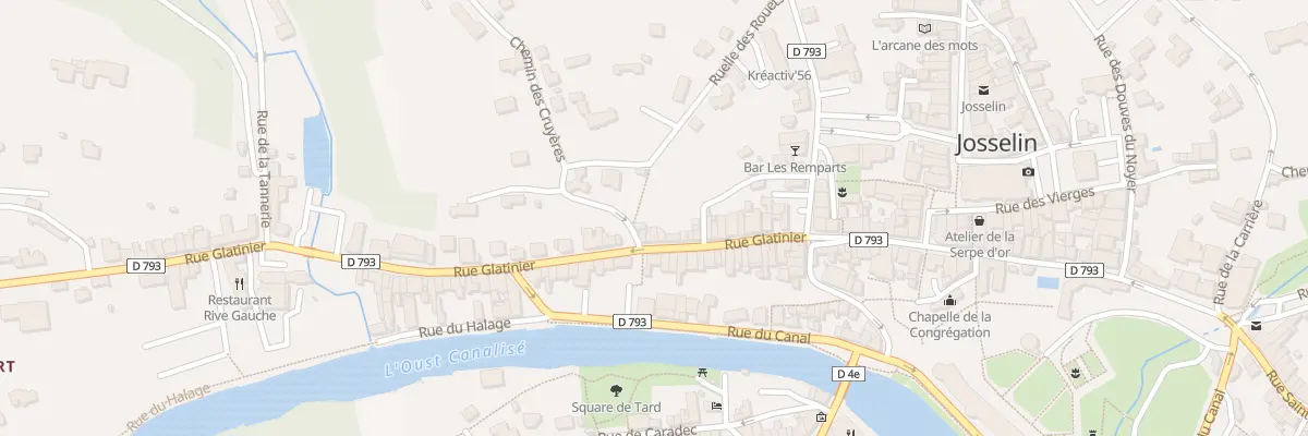 Plan du 24 Rue Glatinier à Josselin