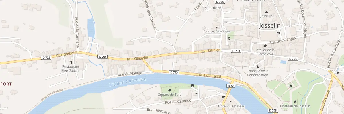 Plan du 37 Rue Glatinier à Josselin