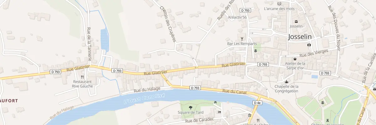 Plan du 28 Rue Glatinier à Josselin