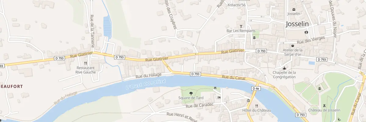 Plan du 43 Rue Glatinier à Josselin
