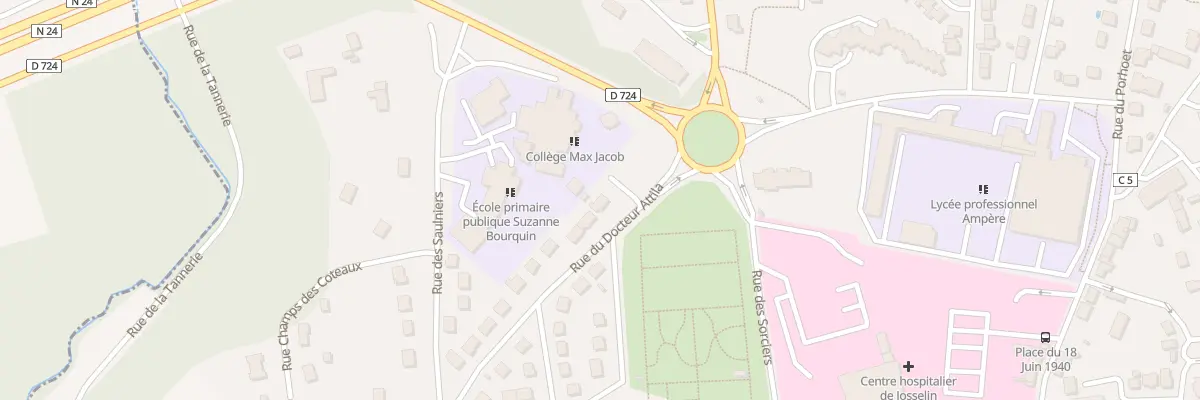 Plan du 17 Rue du Docteur Attila à Josselin