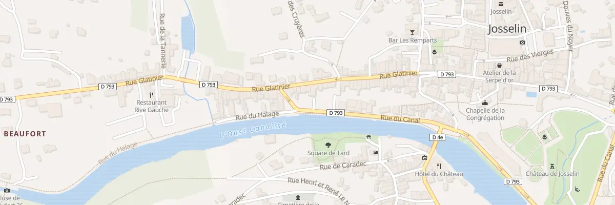 Plan du 45 Rue Glatinier à Josselin