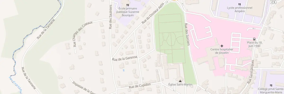 Plan du 6 Rue Colonel Bourgoin à Josselin
