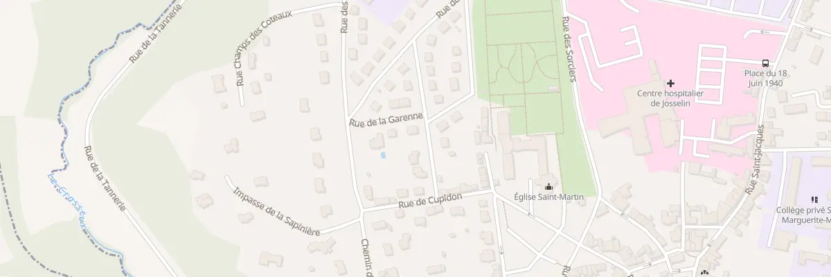 Plan du 1 Rue Colonel Bourgoin à Josselin