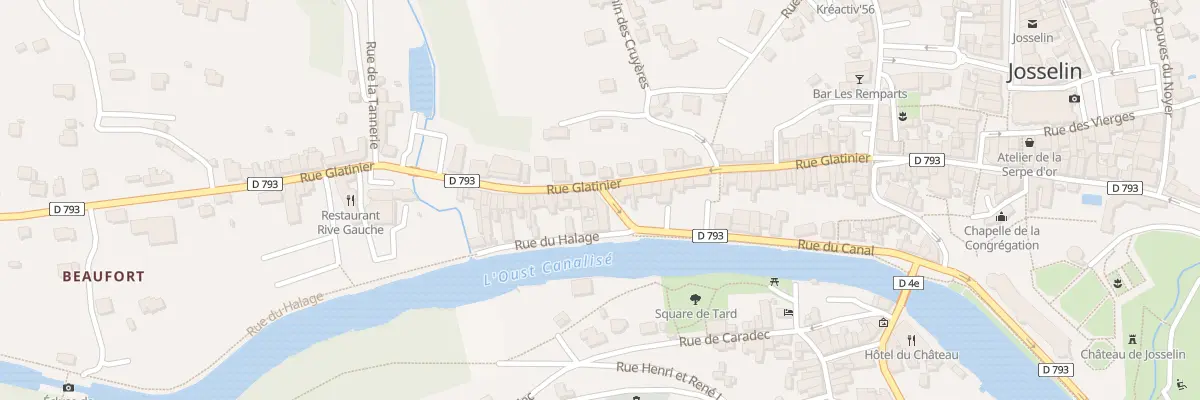 Plan du 1 Rue du Canal à Josselin