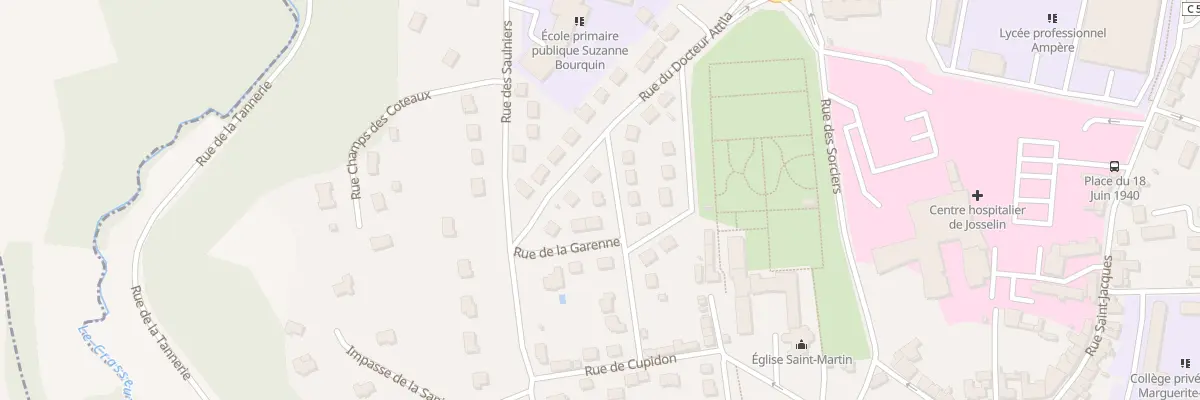 Plan du 3 Rue Colonel Bourgoin à Josselin