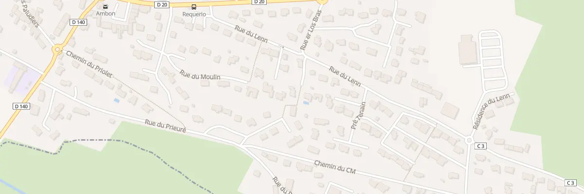 Plan du 2 Rue du Champ du Moulin à Ambon