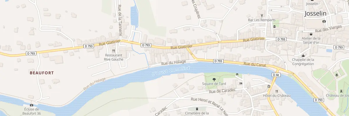 Plan du 59 Rue Glatinier à Josselin