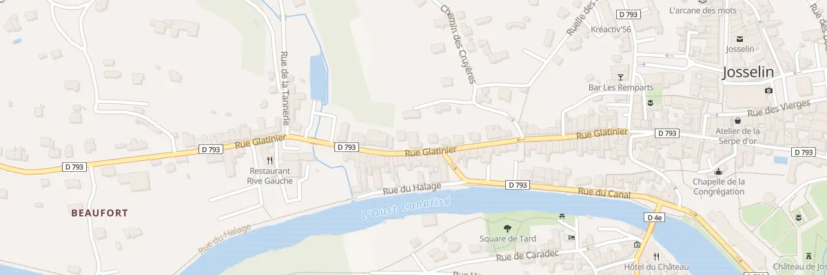 Plan du 40 Rue Glatinier à Josselin