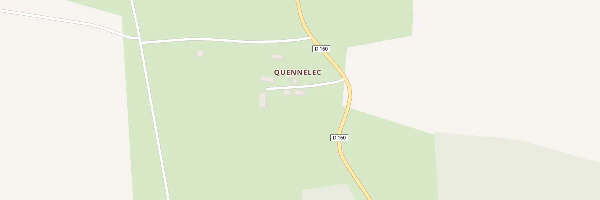 Plan du 1 Quénnelec à Sérent