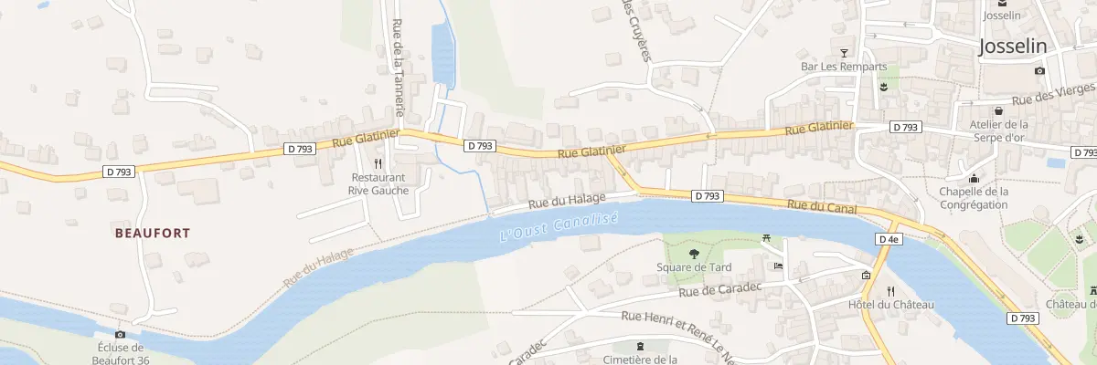Plan du 65 Rue Glatinier à Josselin