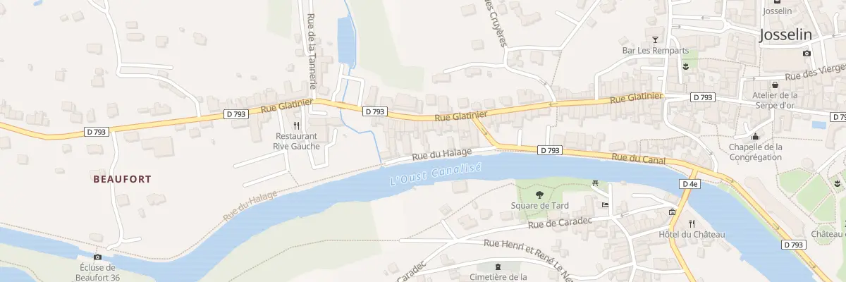 Plan du 67 Rue Glatinier à Josselin