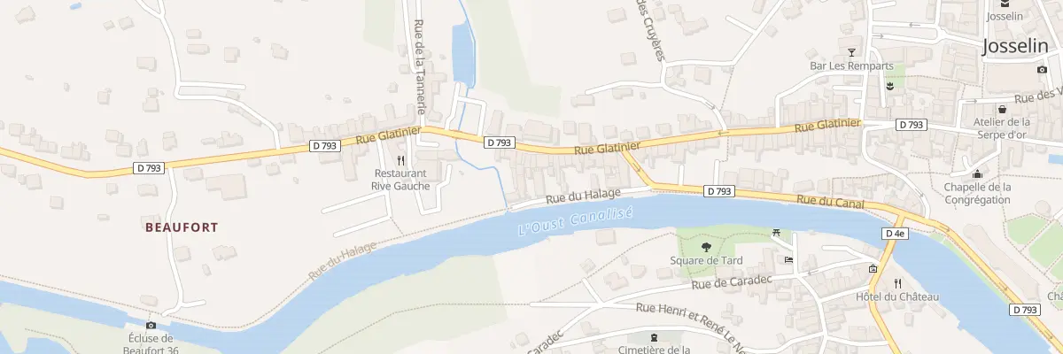 Plan du 73 Rue Glatinier à Josselin