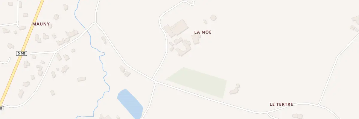 Plan du 2 La Noë à Landéhen
