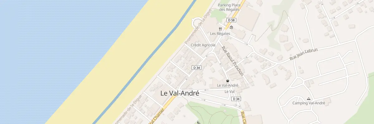 Plan du 6 Rue Amiral Charner à Pléneuf-Val-André