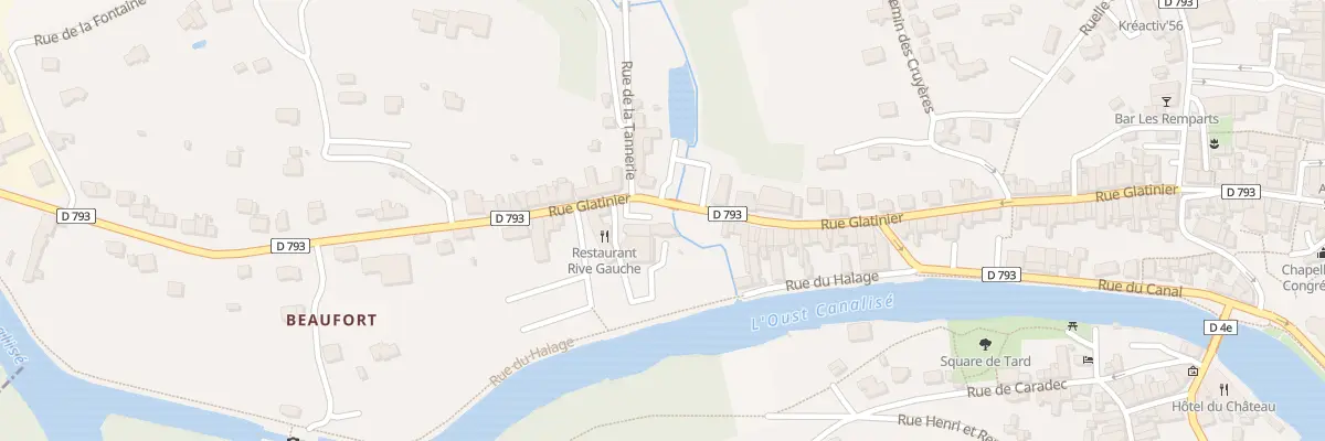 Plan du 83 Rue Glatinier à Josselin