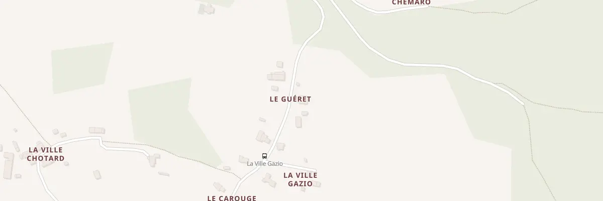 Plan du 5548 Le Guéret à Trédion