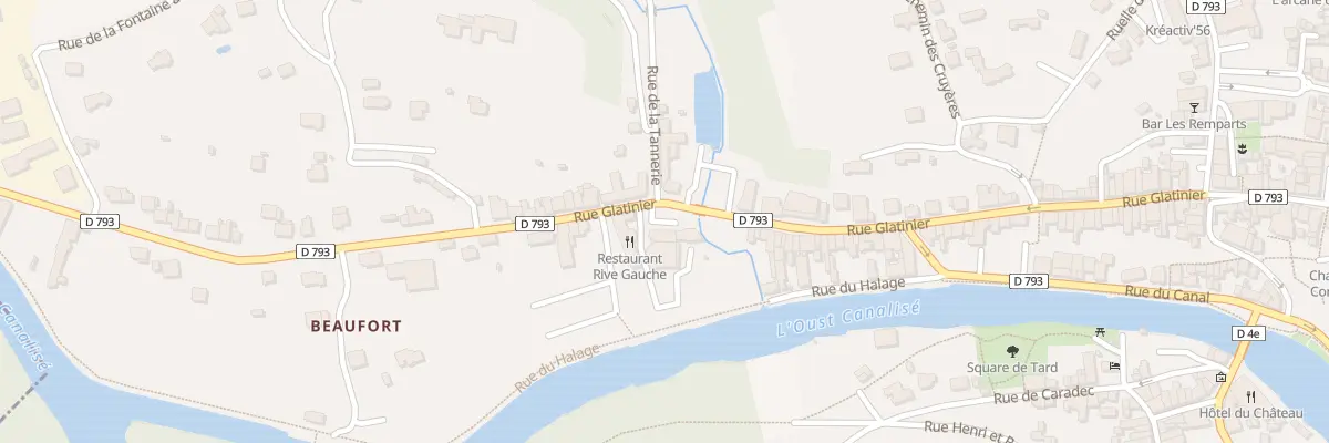Plan du 6038 Rue Glatinier à Josselin
