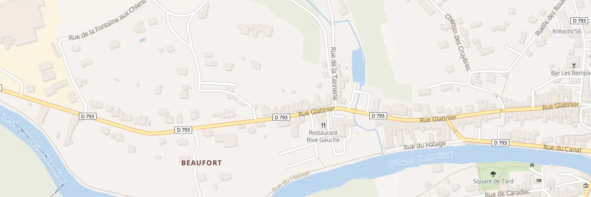 Plan du 60 Rue Glatinier à Josselin