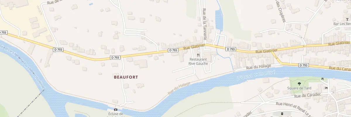 Plan du 95 Rue Glatinier à Josselin