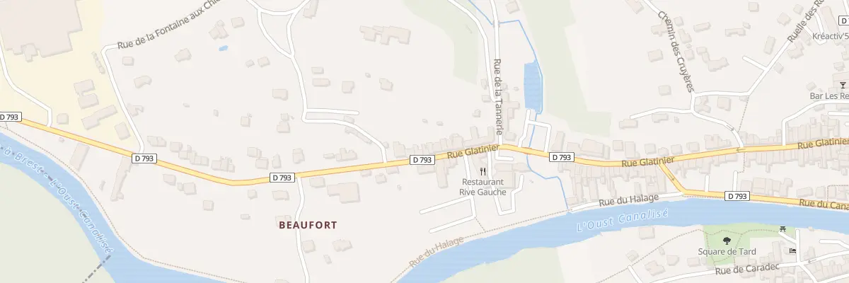 Plan du 66 Rue Glatinier à Josselin