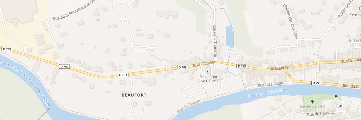 Plan du 68 Rue Glatinier à Josselin