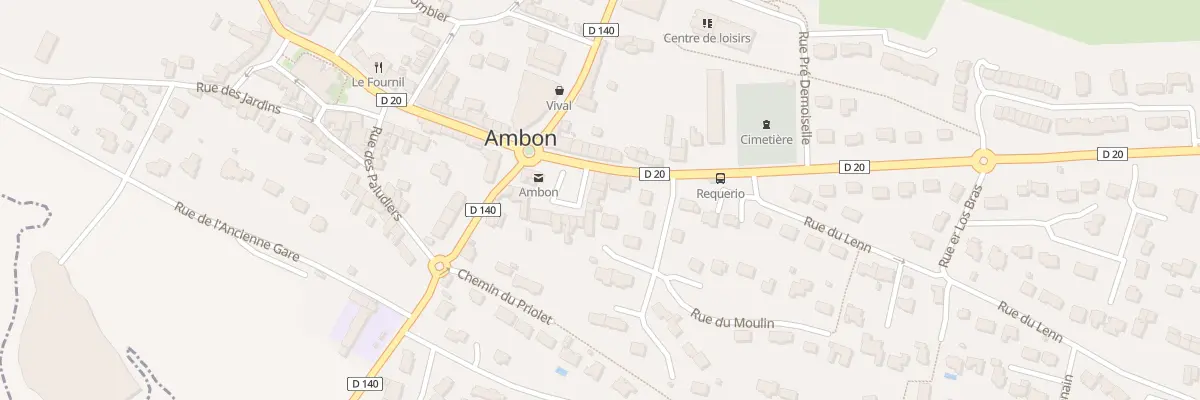 Plan du 13 Pl du Requério à Ambon