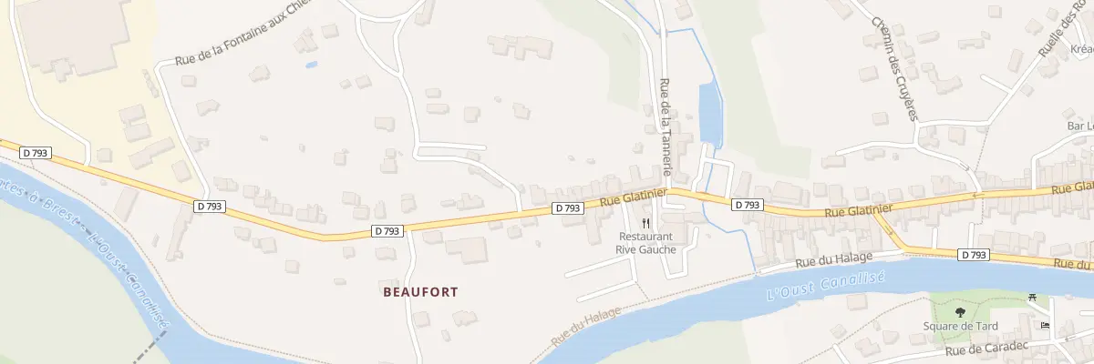Plan du 70 Rue Glatinier à Josselin