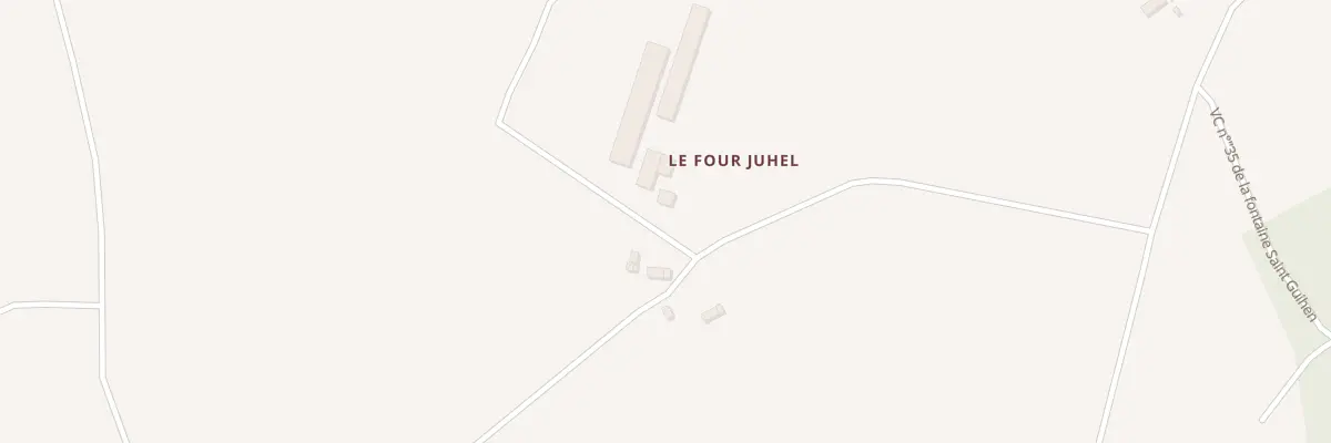 Plan du 2 Le Four Juhel à Landéhen