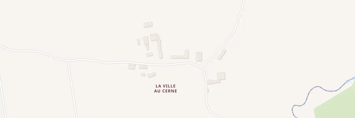 Plan du 45 La Ville au Cerne à Plumieux