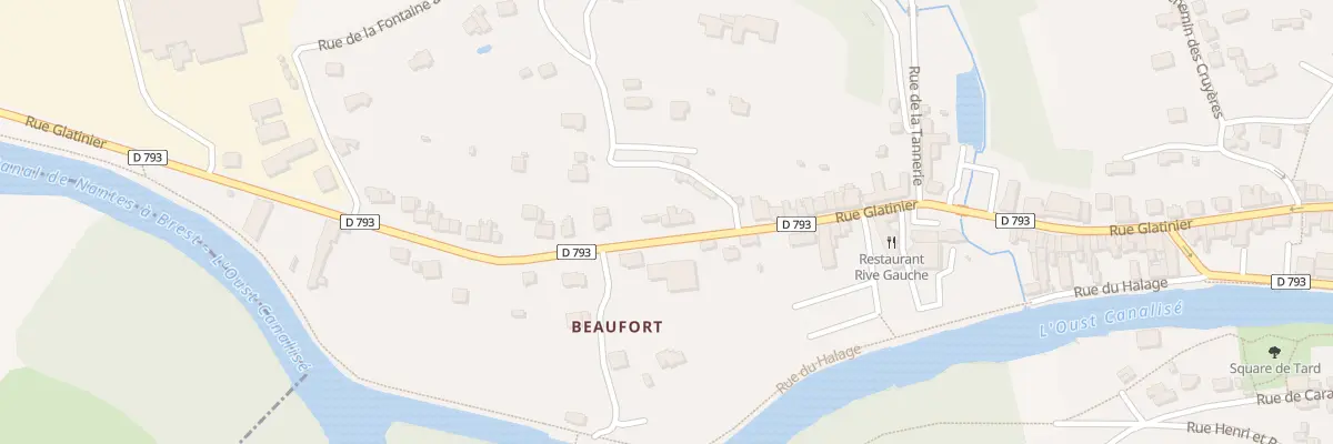 Plan du 82 Rue Glatinier à Josselin
