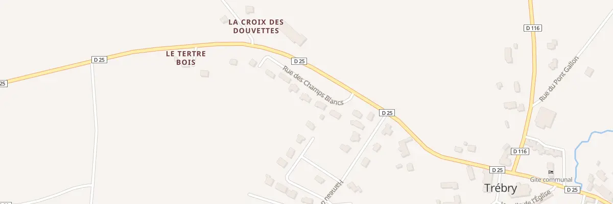 Plan du 5 Le Bourg à Trébry