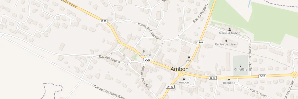 Plan du 14 Pl de l’Église à Ambon