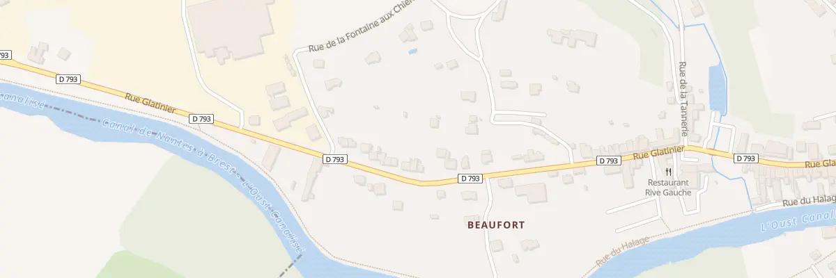 Plan du 100 Rue Glatinier à Josselin