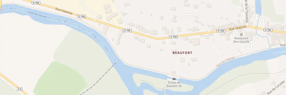 Plan du 113 Rue Glatinier à Josselin