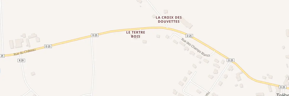 Plan du 3 Les Villes Hamelins à Trébry