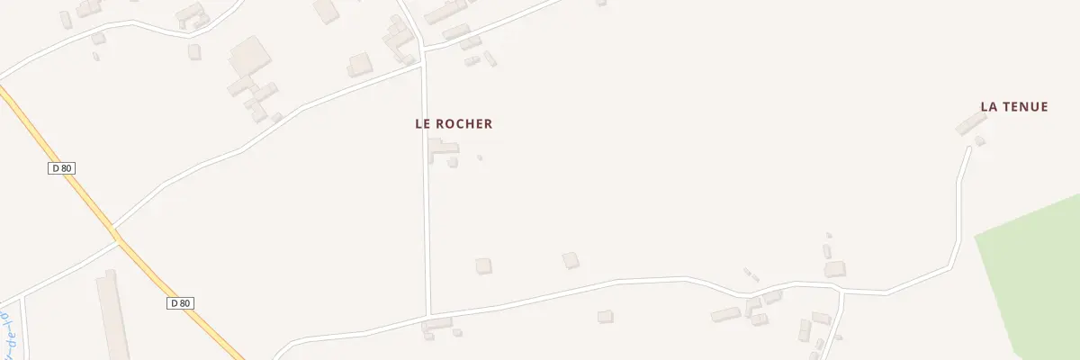 Plan du 1 Le Rocher à Bréhand